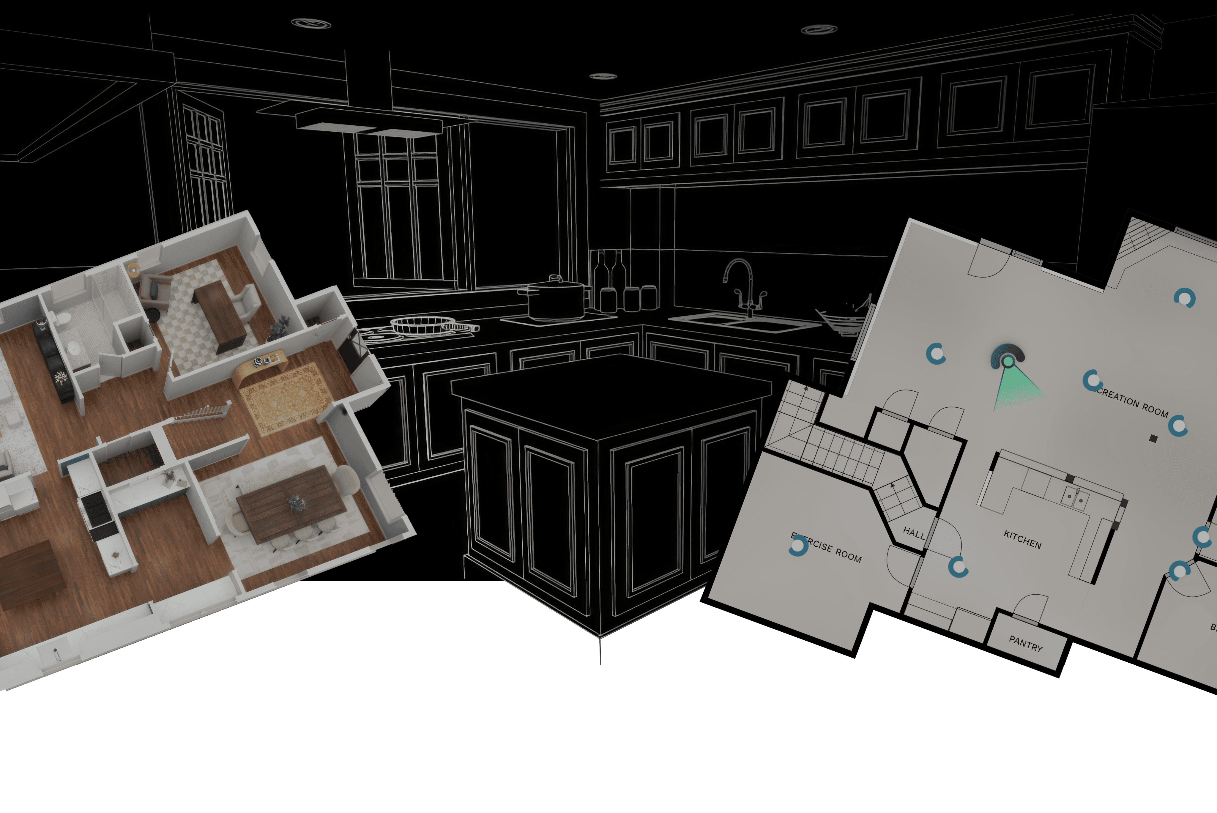 Detailed floor plan layout showing room dimensions and property flow
