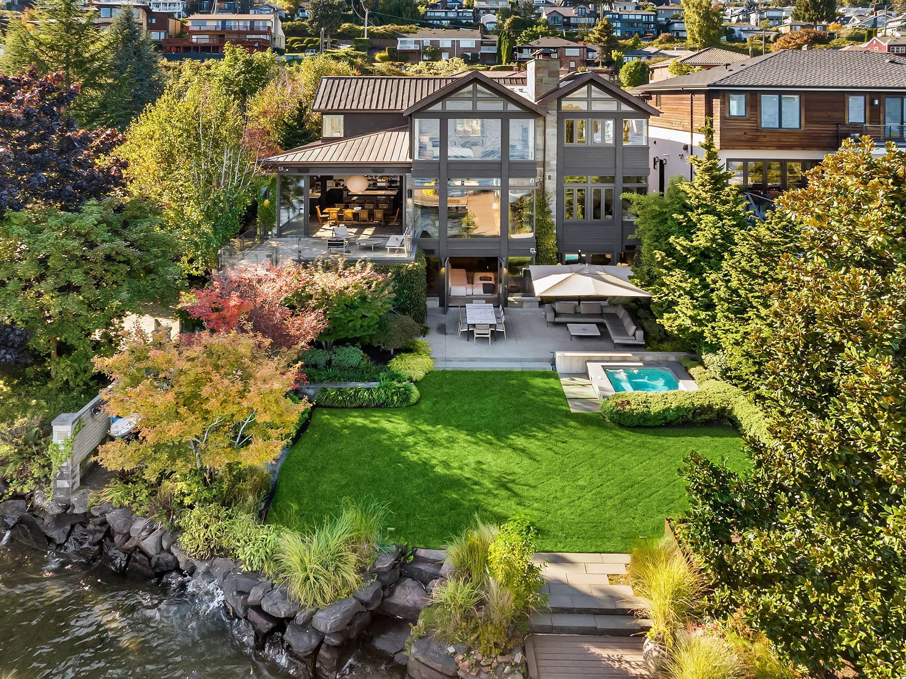 fpv real estate drone tours Puget Sound luxury real estate photography